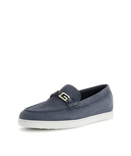 GUESS HEAWS mocasines de cuero azul - Zapatos Mujer - 2