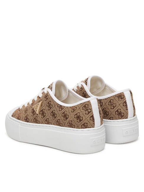JOEZI4 Zapatillas Beige / Marr&oacute;n - Zapatos Mujer