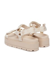 GUESS FETTA Sandalias de cu&ntilde;a CREMA - Zapatos Mujer - 3