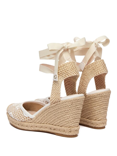 CHEYIN Sandalias tipo alpargata con tac&oacute;n de 10 cm blanco natural - Zapatos Mujer