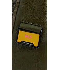 PIQUADRO RUSSEL Mochila de cuero para port&aacute;til de 15,6" VERDE - Mochilas para port&aacute;til - 5