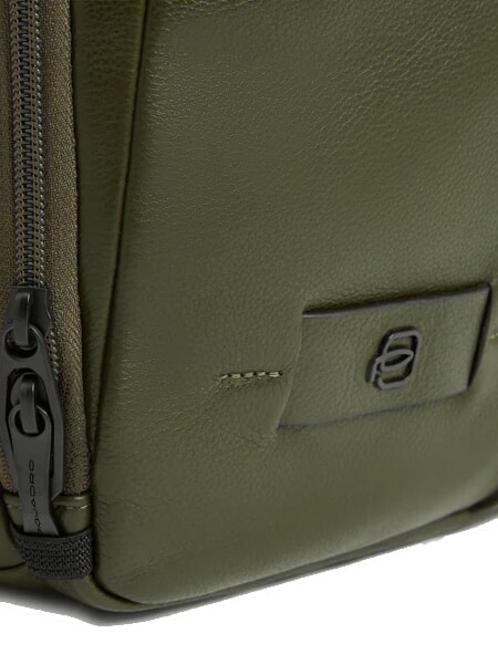 RUSSEL Mochila de cuero para port&aacute;til de 15,6" VERDE - Mochilas para port&aacute;til