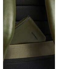 PIQUADRO RUSSEL Mochila de cuero para port&aacute;til de 15,6" VERDE - Mochilas para port&aacute;til - 7