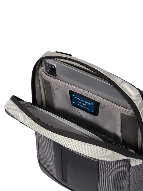 BRIEF 2 bolso ipad en tejido reciclado Gris - Bandoleras Hombre