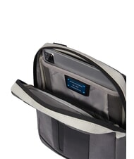 PIQUADRO BRIEF 2 bolso ipad en tejido reciclado Gris - Bandoleras Hombre - 5