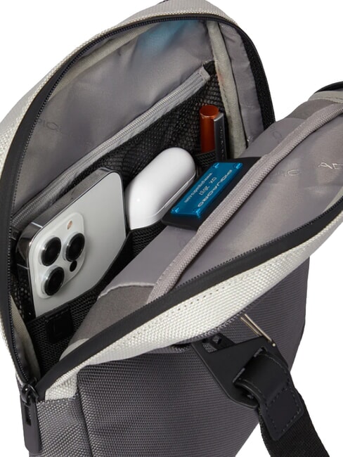 BRIEF 2 bolso ipad en tejido reciclado Gris - Bandoleras Hombre