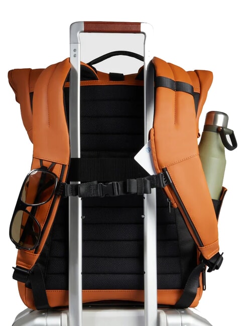 CORNER SPECIALE GOMMATO Mochila enrollable para port&aacute;til de 15,6" CUERO - Mochilas para port&aacute;til
