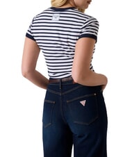 GUESS STRIPED MINI 4G LOGO Camiseta a rayas - camiseta