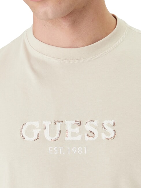 LOGO CONTRAST Camiseta de algod&oacute;n roble claro - camiseta