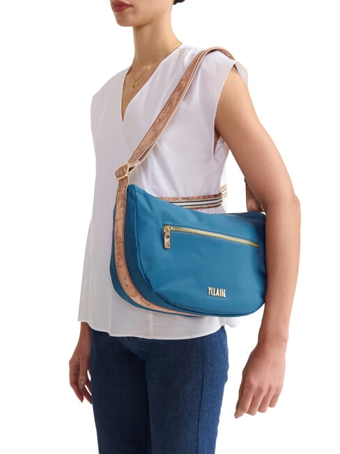 BREEZE NYLON Bolso de hombro con forma de media luna. azul del Pac&iacute;fico - Bolsos Mujer