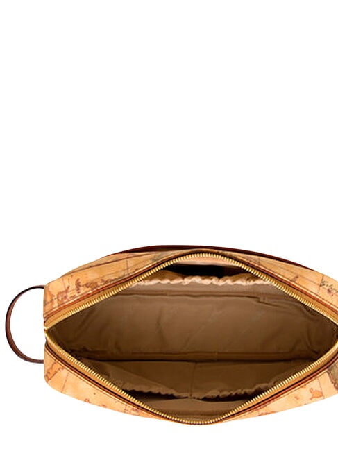 GEO CLASSIC Estuche de belleza grande de piel mixta NATURAL - Neceser