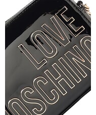 LOVE MOSCHINO ENAMELED Bolso de hombro, brillante negro - Bolsos Mujer - 5
