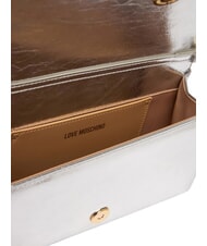 LOVE MOSCHINO SMART DAILY Bolso de mano con cadena plata - Bolsos Mujer - 6