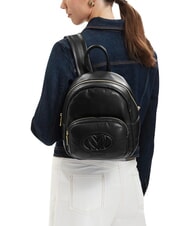 LOVE MOSCHINO PILLOW Mochila con bolsillo frontal negro - Bolsos Mujer - 2