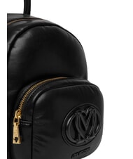 LOVE MOSCHINO PILLOW Mochila con bolsillo frontal negro - Bolsos Mujer - 6
