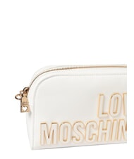 LOVE MOSCHINO ENAMELED Bolso de hombro, brillante blanco - Bolsos Mujer - 3