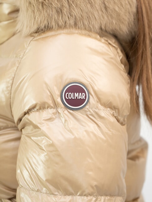 ORIGINALS FRIENDLY Chaqueta de plumas con capucha acero color camello - Chaquetas de plumas de mujer