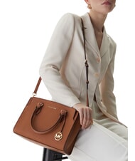 MICHAEL KORS BECCA Bolso de mano con correa para el hombro, de piel. equipaje - Bolsos Mujer - 2