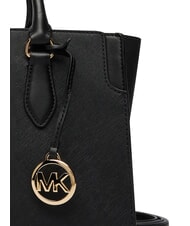 MICHAEL KORS BECCA Bolso de mano con correa para el hombro, de piel. negro - Bolsos Mujer - 6