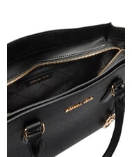 MICHAEL KORS BECCA Bolso de mano con correa para el hombro, de piel. negro - Bolsos Mujer - 8