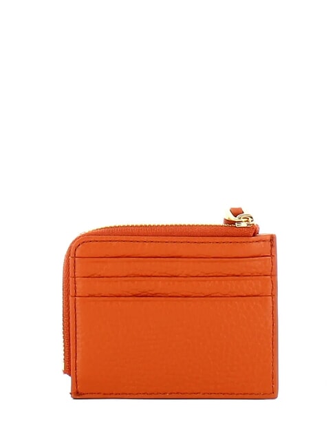 TASSEL Tarjetero con cremallera en piel martillada cangrejo - Carteras Mujer