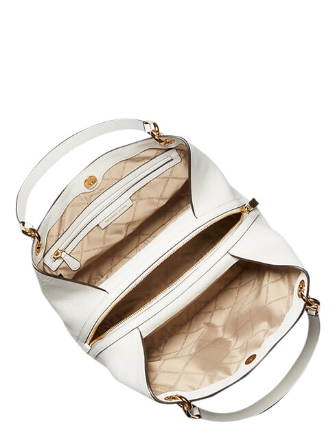 BELT Bolso de hombro de piel blanco - Bolsos Mujer