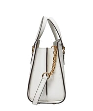 MICHAEL KORS CHANTAL Bolso de mano con correa para el hombro, de piel. blanco - Bolsos Mujer - 4