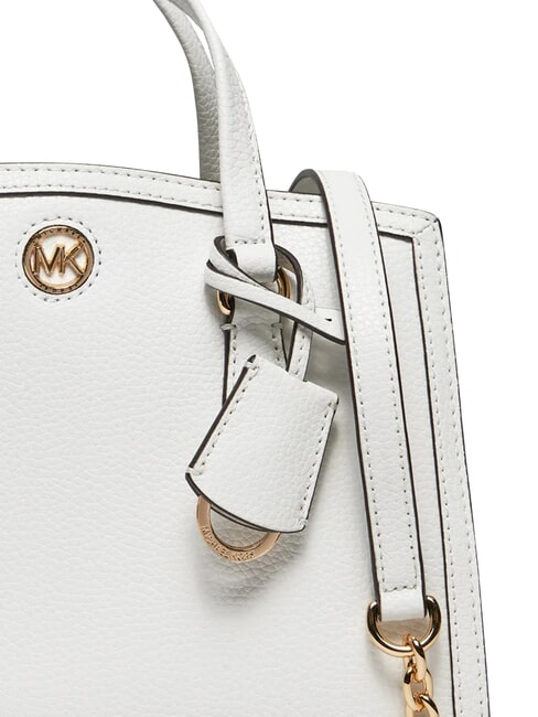 CHANTAL Bolso de mano con correa para el hombro, de piel. blanco - Bolsos Mujer