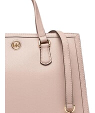 MICHAEL KORS CHANTAL Bolso de mano con correa para el hombro, de piel. rosa suave - Bolsos Mujer - 7