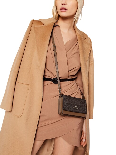 JET SET Minibolso de hombro, de piel. marr&oacute;n - Bolsos Mujer