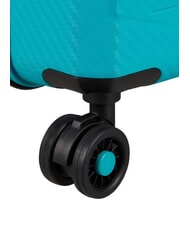 AMERICAN TOURISTER SUMMER HIT Carrito grande turquesa - Trolley R&iacute;gidos - 4