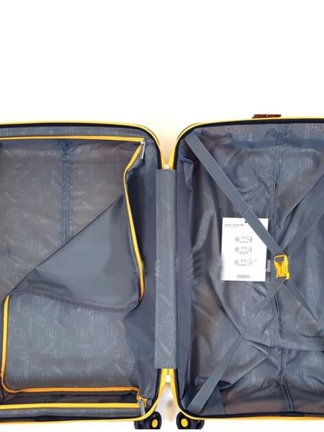 SUMMER HIT Carrito mediano goldenyellow - Trolley R&iacute;gidos