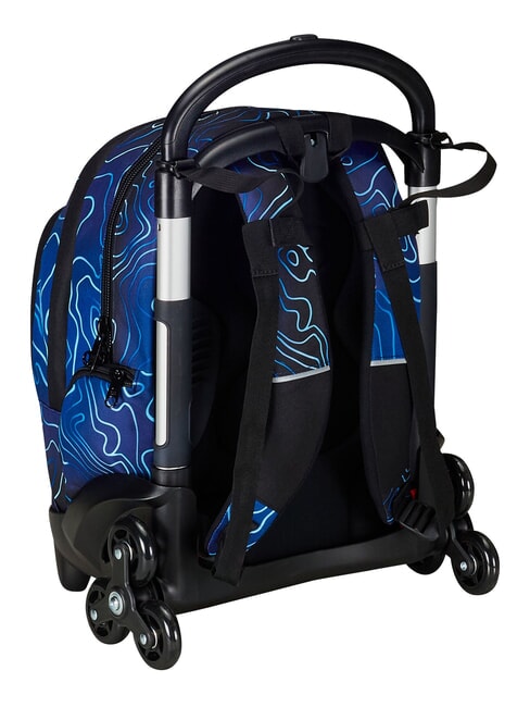 MAPSET BOY Mochila con carrito de 3 ruedas, desmontable Bluedeep - Mochilas con ruedas