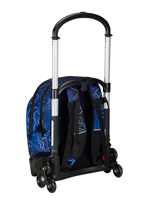 MAPSET BOY Mochila con carrito de 3 ruedas, desmontable Bluedeep - Mochilas con ruedas