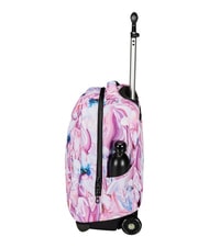 INVICTA FANTASY GRS Mochila con carrito de 2 ruedas, fija flor de marmol - Mochilas con ruedas - 4