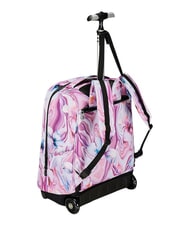 INVICTA FANTASY GRS Mochila con carrito de 2 ruedas, fija flor de marmol - Mochilas con ruedas - 5