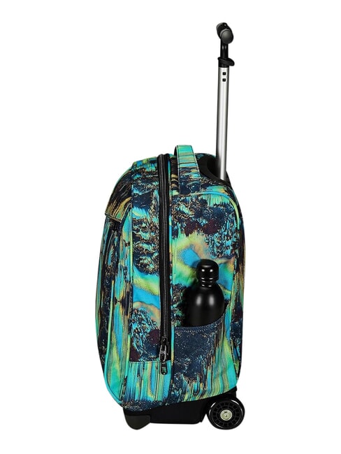 FANTASY GRS Mochila con carrito de 2 ruedas, fija azul digital - Mochilas con ruedas