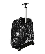 INVICTA FANTASY GRS Mochila con carrito de 2 ruedas, fija ciudad negra - Mochilas con ruedas - 5