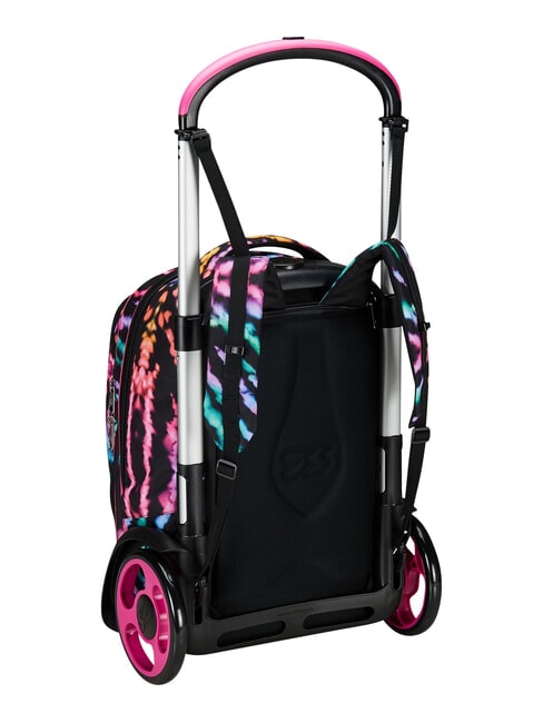 MULTI-SHADE GIRL Mochila con carrito de 2 ruedas desmontable negro - Mochilas con ruedas