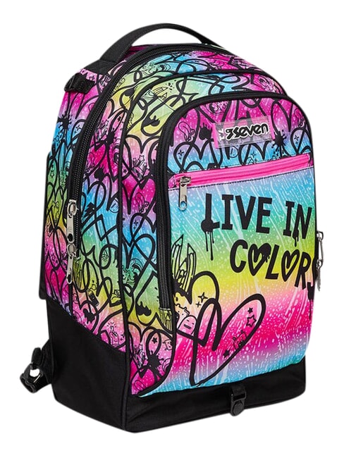 COLOUR EXPRESSION Mochila con carrito de 3 ruedas, desmontable RODAMINA ROJA - Mochilas con ruedas