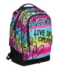 SEVEN COLOUR EXPRESSION Mochila con carrito de 3 ruedas, desmontable RODAMINA ROJA - Mochilas con ruedas - 4