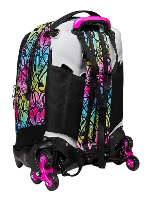 COLOUR EXPRESSION Mochila con carrito de 3 ruedas, desmontable RODAMINA ROJA - Mochilas con ruedas