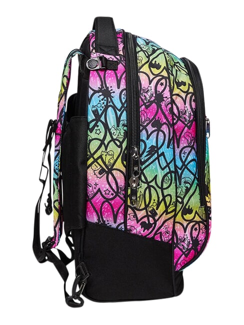 COLOUR EXPRESSION Mochila con carrito de 3 ruedas, desmontable RODAMINA ROJA - Mochilas con ruedas