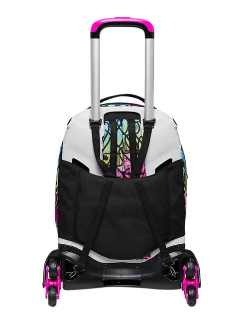 COLOUR EXPRESSION Mochila con carrito de 3 ruedas, desmontable RODAMINA ROJA - Mochilas con ruedas