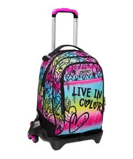 SEVEN COLOUR EXPRESSION Mochila con carrito de 3 ruedas, desmontable RODAMINA ROJA - Mochilas con ruedas - 9