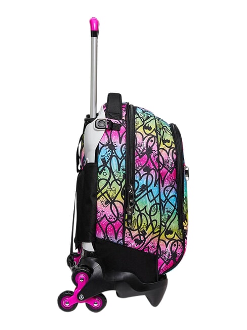 COLOUR EXPRESSION Mochila con carrito de 3 ruedas, desmontable RODAMINA ROJA - Mochilas con ruedas