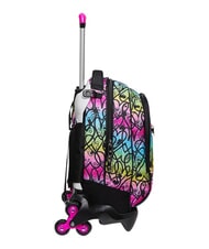 SEVEN COLOUR EXPRESSION Mochila con carrito de 3 ruedas, desmontable RODAMINA ROJA - Mochilas con ruedas - 2