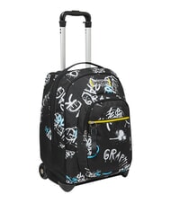SEVEN GRAFFITI BOY Mochila con carrito de 2 ruedas, fija negro - Mochilas con ruedas - 4