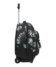 SEVEN GRAFFITI BOY Mochila con carrito de 2 ruedas, fija negro - Mochilas con ruedas - 2