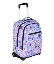 INVICTA FANTASY GRS Mochila con carrito de 2 ruedas, fija flores claras - Mochilas con ruedas - 4